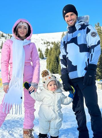 Marius Marin with his wife Stefania Marin and their son Patrick